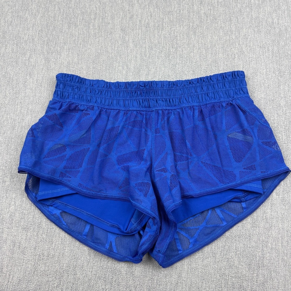 Lululemon Shorts Womens‎ 6 Blue City Sky Run By Running Training Athletic Gym